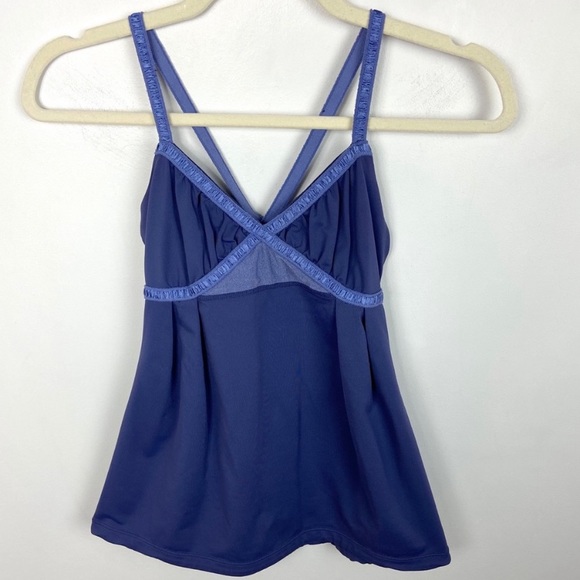 Lululemon Dance Strap Tank Top Blue Purple Size 4